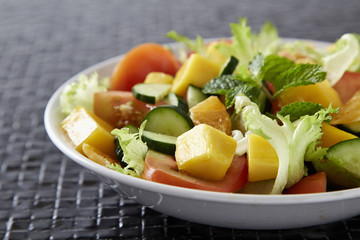 Colorful summer Vegetable salad