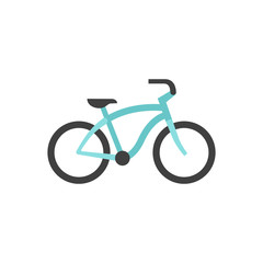 Flat icon - Low rider bicycle