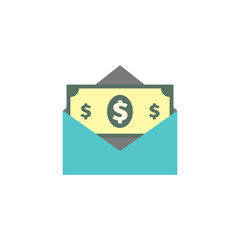 Flat icon - Money envelope