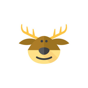 Flat icon - Rudolph