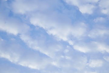 blue sky is covered by white clouds