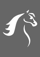 Horse icon, Vector