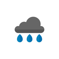 Flat icon - Rainy