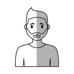Obraz na płótnie Canvas man cartoon icon over white background. vector illustration