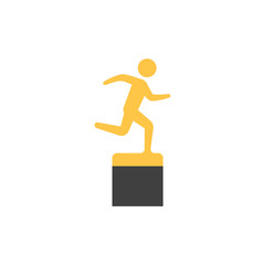 Flat icon - Athletic trophy