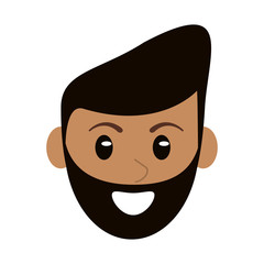 head face man male character vector illustration eps 10