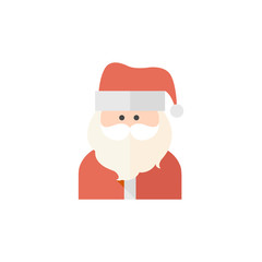 Flat icon - Santa head
