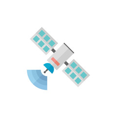 Flat icon - Satellite receiver