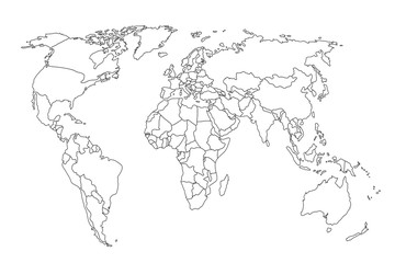 Political map of the world.