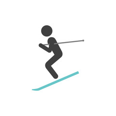 Flat icon - Ski