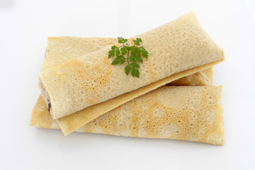 crêpes aux champignons