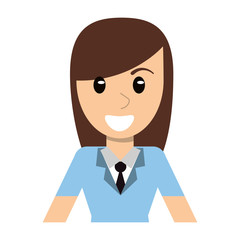 portrait character woman female vector illustration eps 10