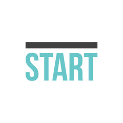 Flat icon - Starting line