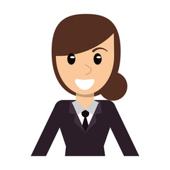portrait character woman female vector illustration eps 10
