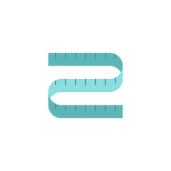 Flat icon - Measuring tape