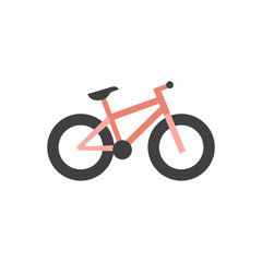 Flat icon - Fat tyre bicycle