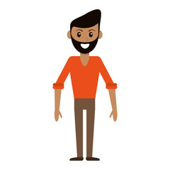 character man male avatar standing vector illustration eps 10