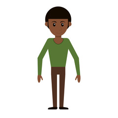 character man male avatar standing vector illustration eps 10