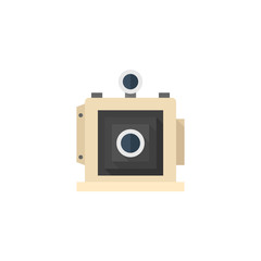 Flat icon - Large format camera