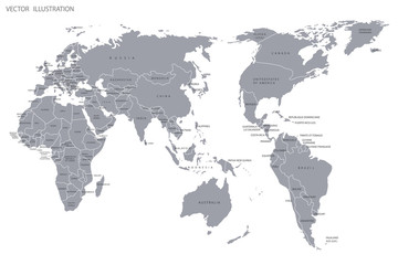 Political map of the world.