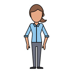 cartoon woman female image vector illustration eps 10