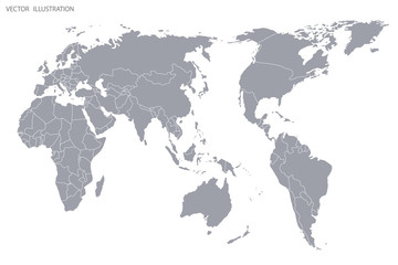 Fototapeta na wymiar Political map of the world.