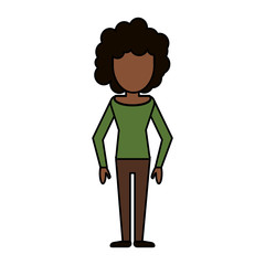 cartoon woman female image vector illustration eps 10