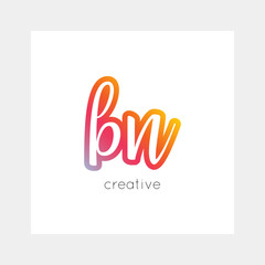 BN logo, vector. Useful as branding symbol, app icon, alphabet element, clip-art.