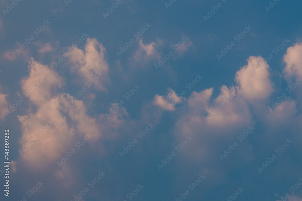 Wall mural the evening sky and clouds