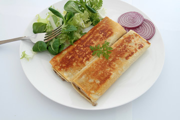 crêpes aux champignons