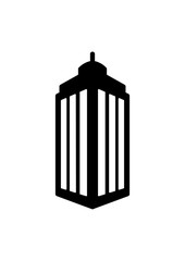 Skyscraper building icon, Vector