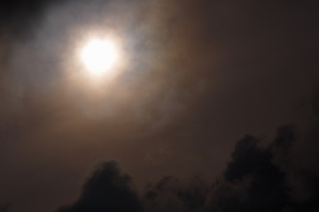 Fototapeta premium Sunrise in the clouds of Crimea