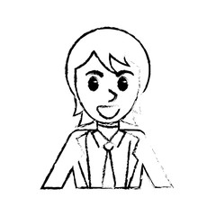 sketch man portrait cartoon image vector illustration eps 10