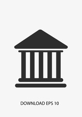 Bank icon, Vector