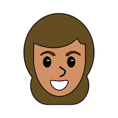 face head woman female avatar design vector illustration eps 10