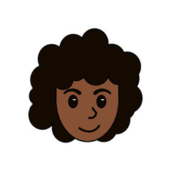 face head woman female avatar design vector illustration eps 10