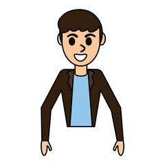 cartoon man male avatar design vector illustration eps 10