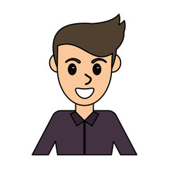 cartoon man male avatar design vector illustration eps 10