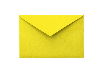 Paper envelope on a white background
