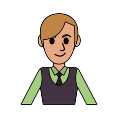 cartoon man male avatar design vector illustration eps 10