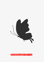 Butterfly icon, Vector