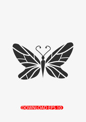 Butterfly icon, Vector