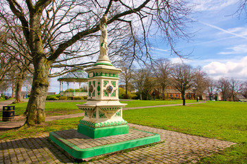 Ornate fountain  in park