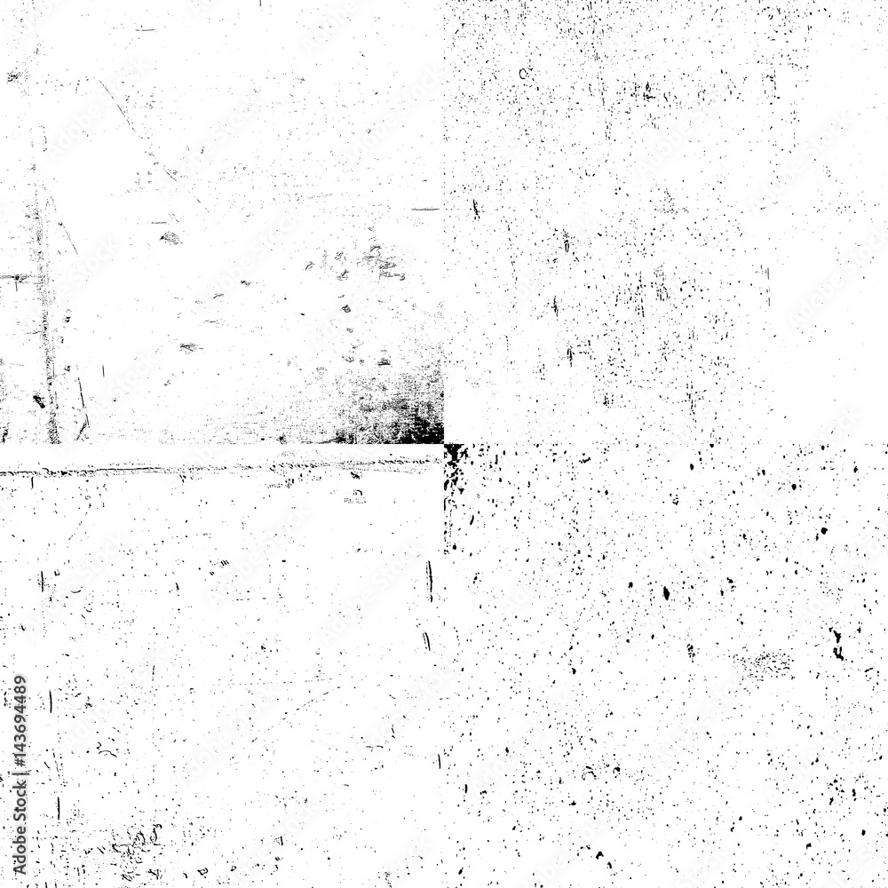 Poster Distressed overlay textures set. Grunge wall background. Design template for projects. Vector texture backgrounds collection