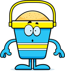 Surprised Cartoon Beach Bucket