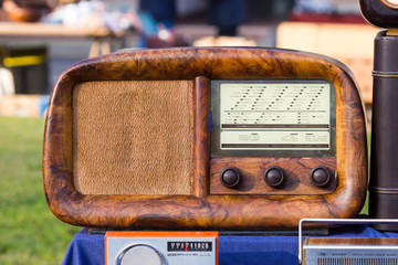 Vintage Radio tube in a flea market