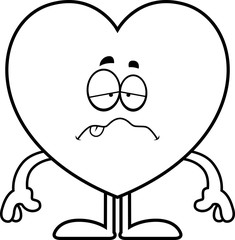 Sick Cartoon Heart