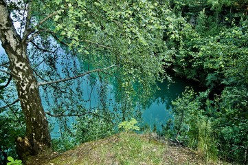 Green lake in Kielce
