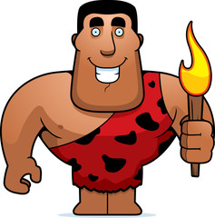 Cartoon Caveman Torch