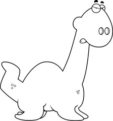 Angry Cartoon Plesiosaur